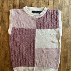 Vintage Cable Knit Sweater Vest